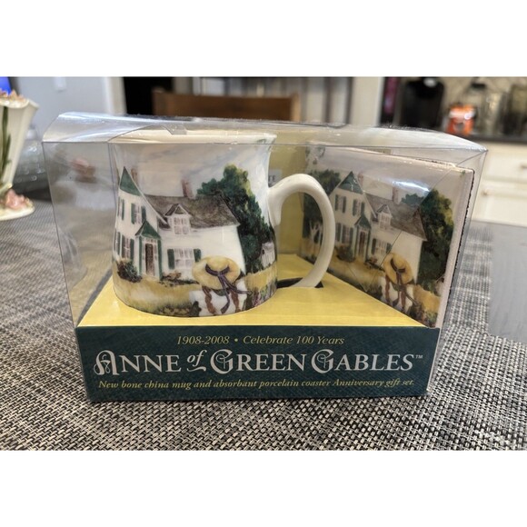 Anne Of Green Gables Mug Set Rare  2008 New In Box Montgomery Avonlea Bone China - Picture 1 of 12